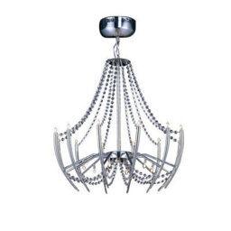 Luminosa Lighting Luminosa Zest Pendant Round 18 Light G4 Polished Chrome/crystal, Not Led/cfl Compatible - thumbnail 1