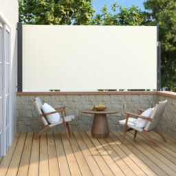 Living And Home Beige Outdoor Patio Retractable Side Awning Balcony Sunshade Blind 300Cm X 140 Cm - thumbnail 2