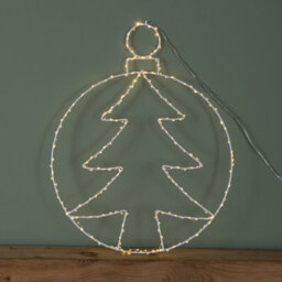 Samuel Alexander 48Cm X 38Cm Light Up Hanging Christmas Tree Bauble With 250 Warm White Leds - thumbnail 7