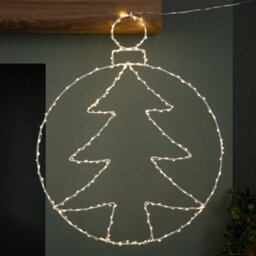 Samuel Alexander 48Cm X 38Cm Light Up Hanging Christmas Tree Bauble With 250 Warm White Leds - thumbnail 9