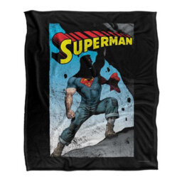 DC comics Superman Alternate Silky Supersoft Blanket Black/multicoloured (One Size) - thumbnail 1