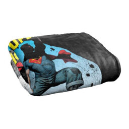 DC comics Superman Alternate Silky Supersoft Blanket Black/multicoloured (One Size) - thumbnail 2