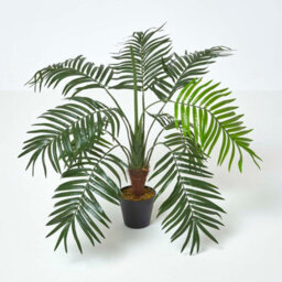 Homescapes Artificial Palm Tree Plant With Pot 70 Cm Handcrafted Green Indoor Decorative Faux House Plant