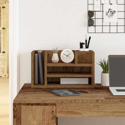 Walplus Desk Organiser Artisan Oak 44.5 X 24 X 25 Cm Engineered Wood - image 1