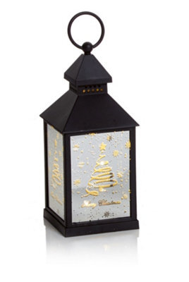Premier Decorations Limited Spiral Christmas Tree Design 24Cm Mirror Finish Led Christmas Lantern Warm White Leds