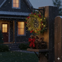 Lumineo Black Wire Christmas Ball Light Micro Led Warm White Battery Hanging Light 15Cm - thumbnail 4