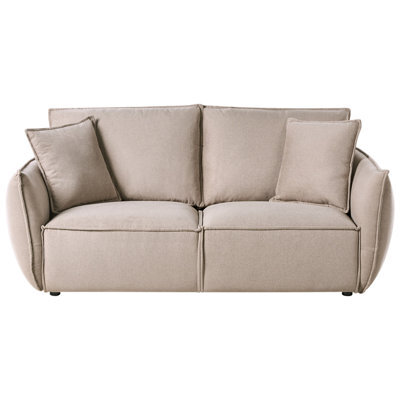 Wyld And Coco Novaliving Taupe Fabric Living Room Set - Low Profile Sofa And Armchairs. - image 1