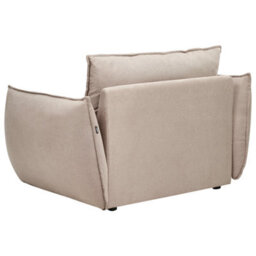 Wyld And Coco Novaliving Taupe Fabric Living Room Set - Low Profile Sofa And Armchairs. - thumbnail 9