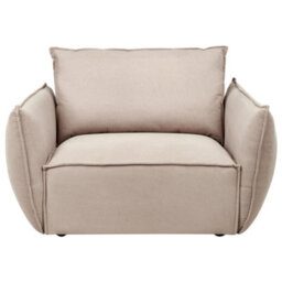 Wyld And Coco Novaliving Taupe Fabric Living Room Set - Low Profile Sofa And Armchairs. - thumbnail 8