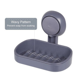 Brown 3X Sets Vacuum Shower Caddy Suction Cup No-Drilling Removable Bathroom Wall Shelf Basket - thumbnail 1