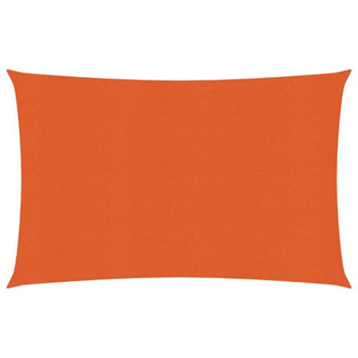 Berkfield Sunshade Sail 160 G/m2 Orange 2.5X3.5 M Hdpe - image 1