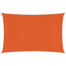 Berkfield Sunshade Sail 160 G/m2 Orange 2.5X3.5 M Hdpe - thumbnail 1