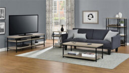 Dorel Elmwood Tv-Stand Distressed Grey Oak - thumbnail 4