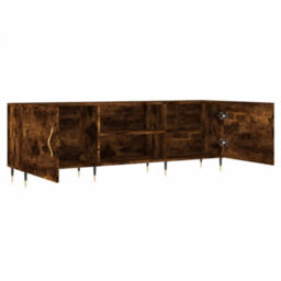Berkfield Tv Cabinet Smoked Oak 150X30X50 Cm Engineered Wood - thumbnail 6