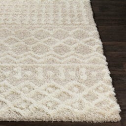 Livabliss Urban Shaggy-Geometric Cream Beige Soft Plush Pile Living Bedroom Rug 130 X 170 Cm Easy Care, Non Shedding - thumbnail 5