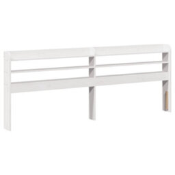 Berkfield Bed Frame With Headboard Without Mattress White 180X200 Cm Super King - thumbnail 8