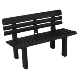 Urbn-Garden Urbn Garden Anthracite  2 Seater Plastic Garden Bench Weather Resistant Waterproof Outdoor Furniture - thumbnail 3