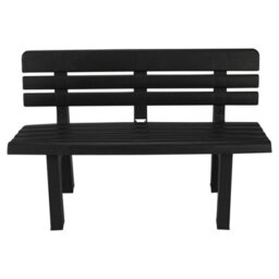Urbn-Garden Urbn Garden Anthracite  2 Seater Plastic Garden Bench Weather Resistant Waterproof Outdoor Furniture - thumbnail 4