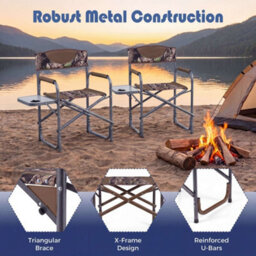 Folding Camping Chair For Outdoor Sports W/ Cup Holder - thumbnail 4