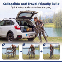 Folding Camping Chair For Outdoor Sports W/ Cup Holder - thumbnail 6