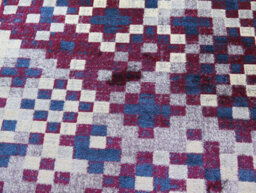 Aspect Furniture Multi Fractals Vintage Geometric Check Pattern Rug (Pink/blue/grey/cream),120X170Cm - thumbnail 3