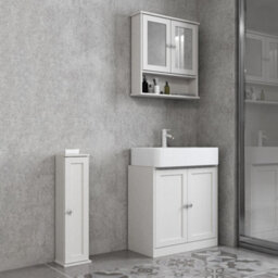 Urbn-Living Urbnliving - Grey - Wall Mirror Cabinet - thumbnail 6