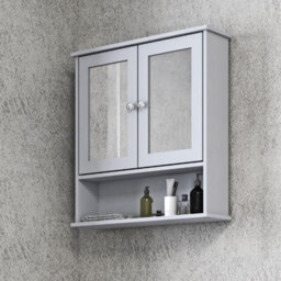 Urbn-Living Urbnliving - Grey - Wall Mirror Cabinet - thumbnail 7