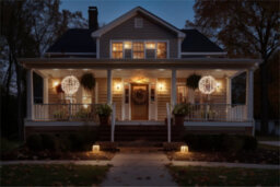 Xmas Haus 40Cm 180 Warm White Led  Black Plastic Ball - thumbnail 2