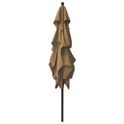 Berkfield Harmful 3-Tier Parasol With Aluminium Pole Taupe 2.5X2.5 M - thumbnail 3