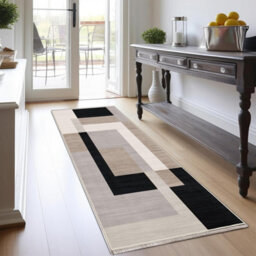 Ameha Printed Rug Living Room Bedroom Runner Non Slip Hallway Extra Large Area Rug Kitchen Floor Mats(Milo Neutral, 80X300 Cm) - thumbnail 8