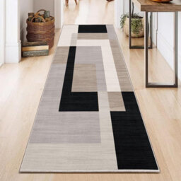 Ameha Printed Rug Living Room Bedroom Runner Non Slip Hallway Extra Large Area Rug Kitchen Floor Mats(Milo Neutral, 80X300 Cm) - thumbnail 4