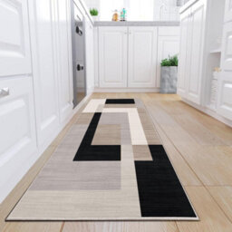 Ameha Printed Rug Living Room Bedroom Runner Non Slip Hallway Extra Large Area Rug Kitchen Floor Mats(Milo Neutral, 80X300 Cm) - thumbnail 3