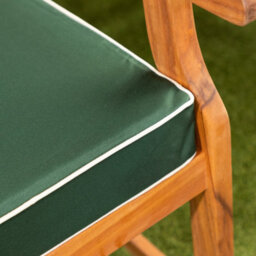 Alfresia Green 3 Seater Garden Bench Cushion, 153Cm Wide, Filled With Thick Luxury Foam - thumbnail 4