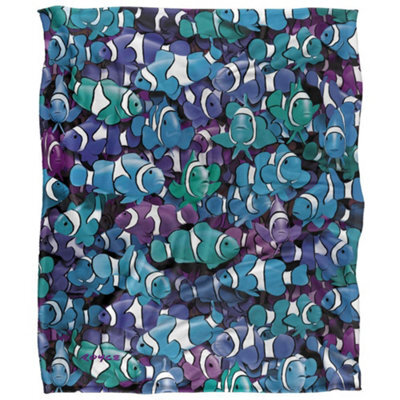 Royce Mcclure Grape Clown Fish Silky Supersoft Blanket Multicoloured (152Cm X 127Cm) - image 1