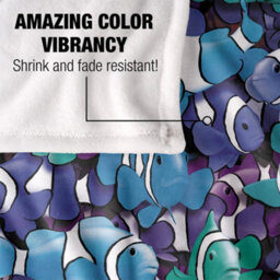 Royce Mcclure Grape Clown Fish Silky Supersoft Blanket Multicoloured (152Cm X 127Cm) - thumbnail 4