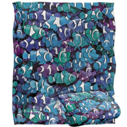 Royce Mcclure Grape Clown Fish Silky Supersoft Blanket Multicoloured (152Cm X 127Cm) - thumbnail 2