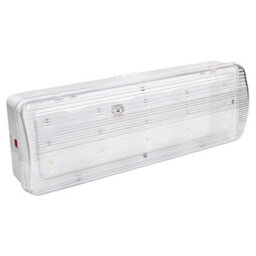 Long Life Lamps Company Glass Emergency Led Light Bulkhead With Green Man Fire Exit Sleeve Celling Or Wall Mount Eml01D