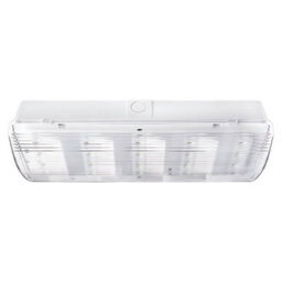 Long Life Lamps Company Glass Emergency Led Light Bulkhead With Green Man Fire Exit Sleeve Celling Or Wall Mount Eml01D - thumbnail 4