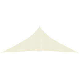 Berkfield Sunshade Sail 160 G/m2 Cream 4X4X4 M Hdpe - thumbnail 2