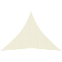 Berkfield Sunshade Sail 160 G/m2 Cream 4X4X4 M Hdpe - thumbnail 1