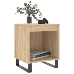 Berkfield Bedside Cabinets 2 Pcs Sonoma Oak 40X35X50 Cm Engineered Wood - thumbnail 3