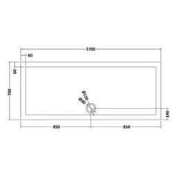 Balterley 8mm Fluted Glass Walk In Wetroom Screen And Hinged Return With Brushed Brass Profile And Grey Shower Tray - 1400 X 900mm - thumbnail 2