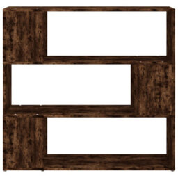Berkfield Book Cabinet/room Divider Smoked Oak 100X24X94 Cm - thumbnail 5