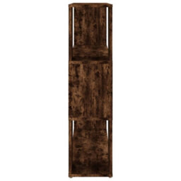 Berkfield Book Cabinet/room Divider Smoked Oak 100X24X94 Cm - thumbnail 6