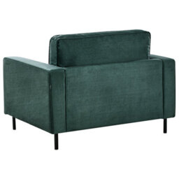 Beliani Armchair Savalen Velvet Dark Green - thumbnail 7