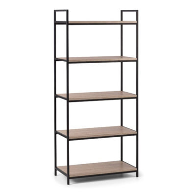 Oakham Premium Camden Tall Bookcase In Black And Sonoma Oak - image 1