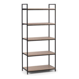 Oakham Premium Camden Tall Bookcase In Black And Sonoma Oak - thumbnail 1