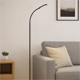 Loops 2 Pack Stylish Modern Black Led Floor Lamp For Contemporary Home Decor - thumbnail 3