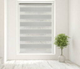 Caecus Blinds Day & Night Zebra Roller Blind Light Grey 40Cm  X 160Cm - thumbnail 2