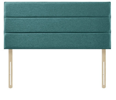 "Slumbre Eton Chenille 4Ft Small Double 20"" Headboard -  Teal"